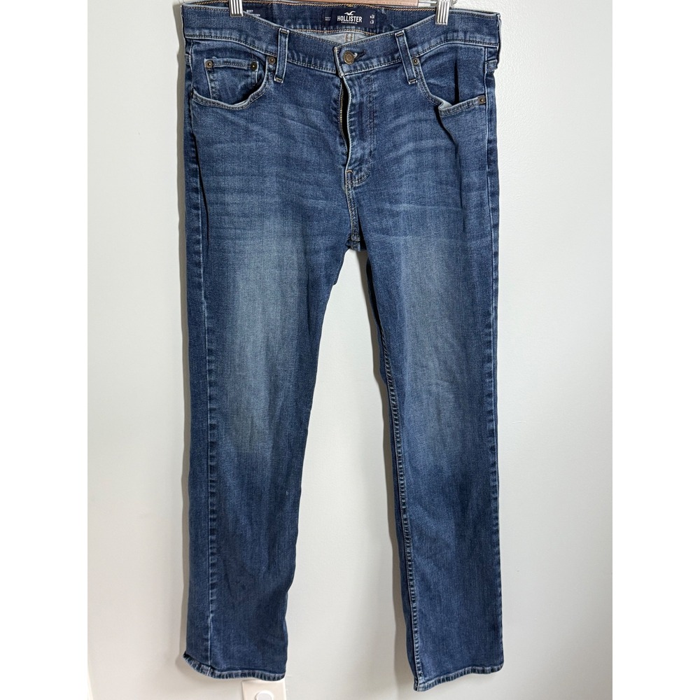 Hollister Epic Flex Bootcut Jeans Mens 34x34 Medium Wash Blue Denim Stretch